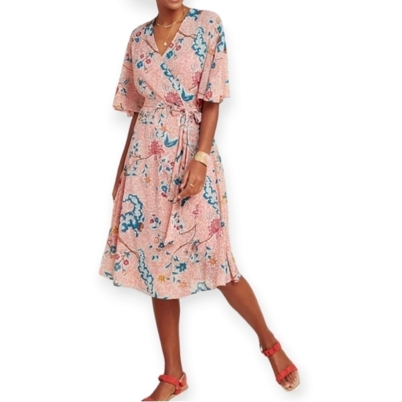 Anthropologie Maeve Adelaide Wrap Dress - Picture 1 of 15